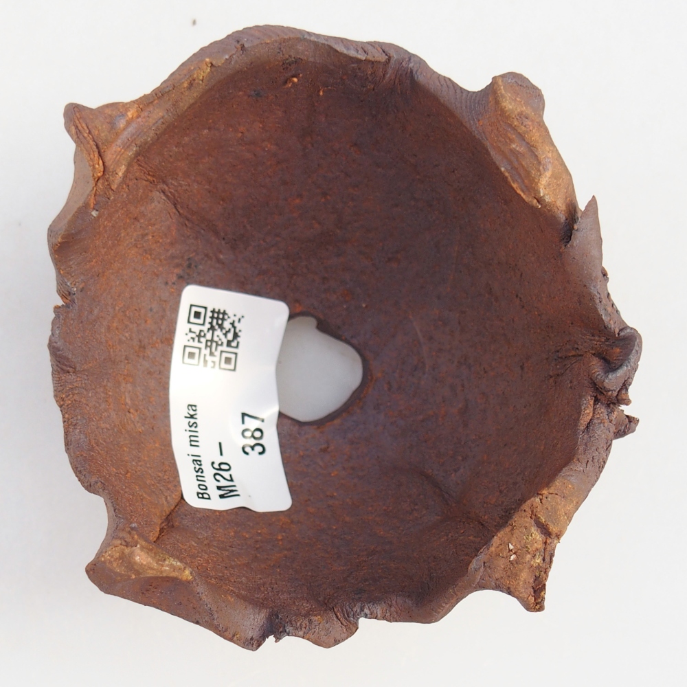 Coquille en céramique 9 x 9 x 6,5 cm , couleur marron