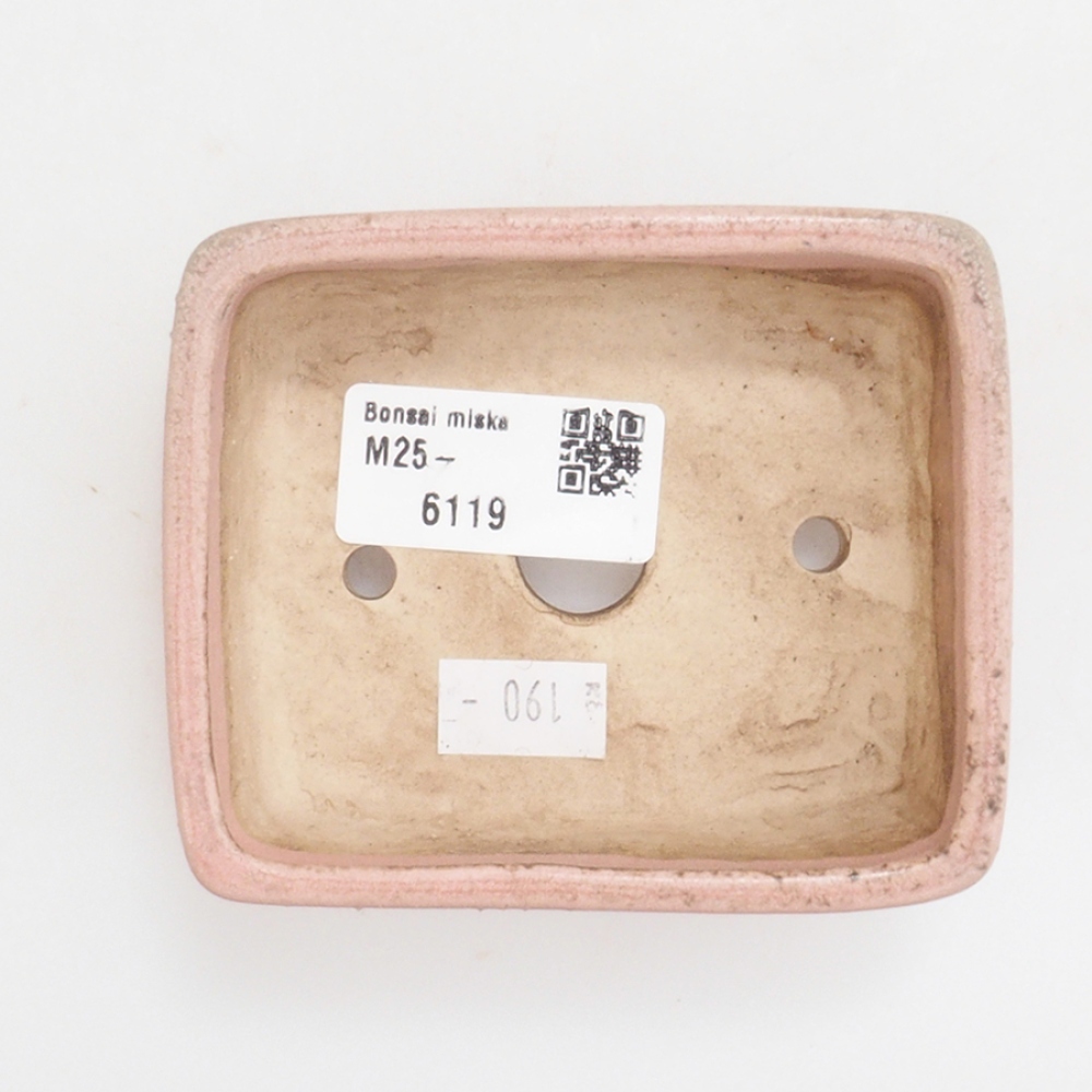 Bol à bonsaï en céramique 10 x 8,5 x 4 cm, brun