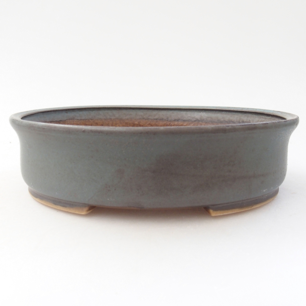 Bol à bonsaï en céramique 17,5 x 16 x 4,5 cm, couleur bleu