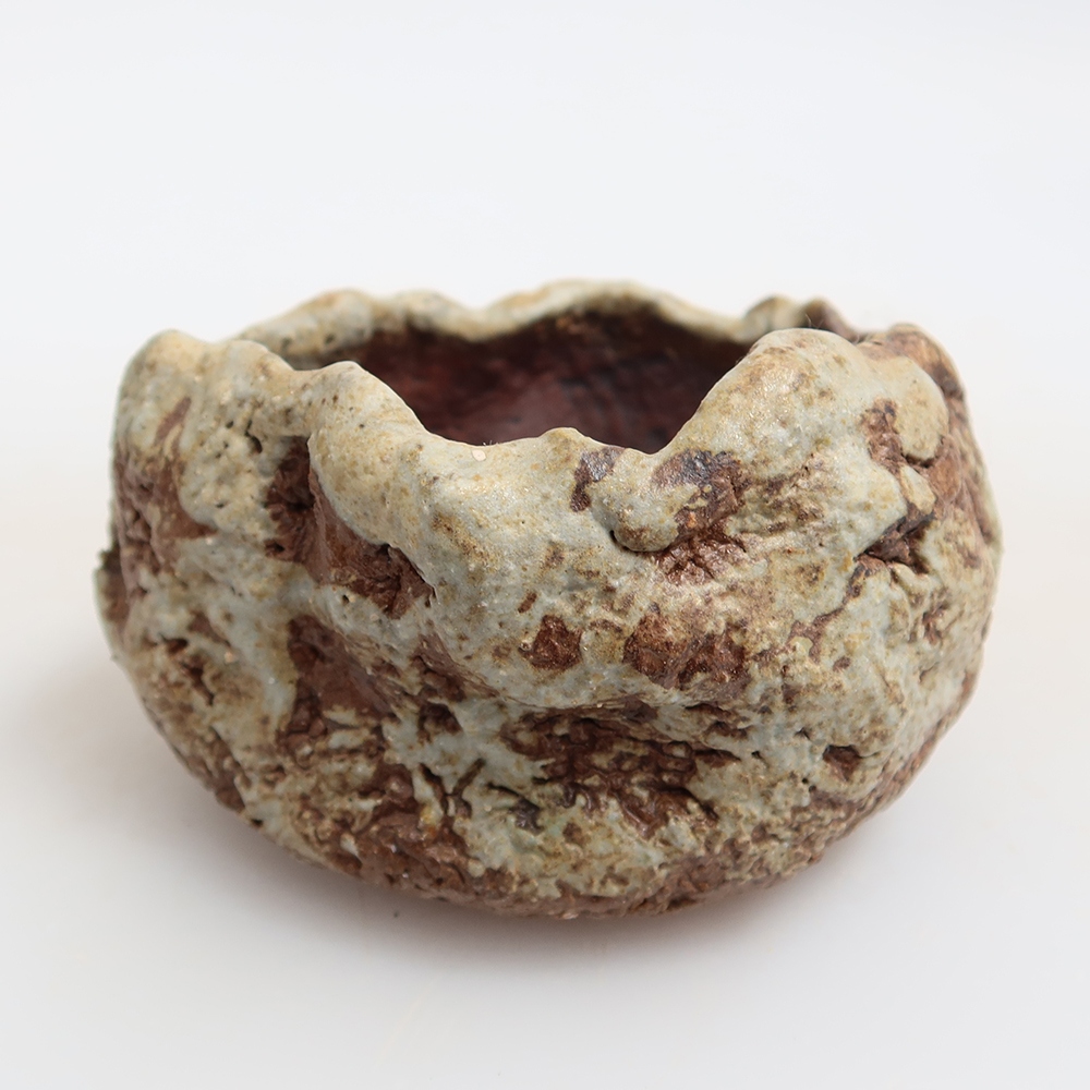 Coquille en céramique  6,5 x 6,5 x 5,5 cm , couleur verte