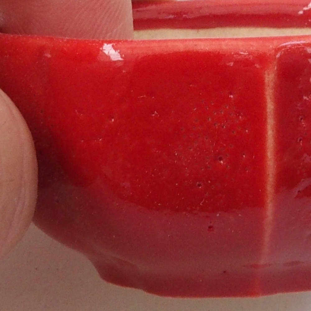 Mini bol bonsaï 6 x 5,5 x 2,5 cm, couleur rouge