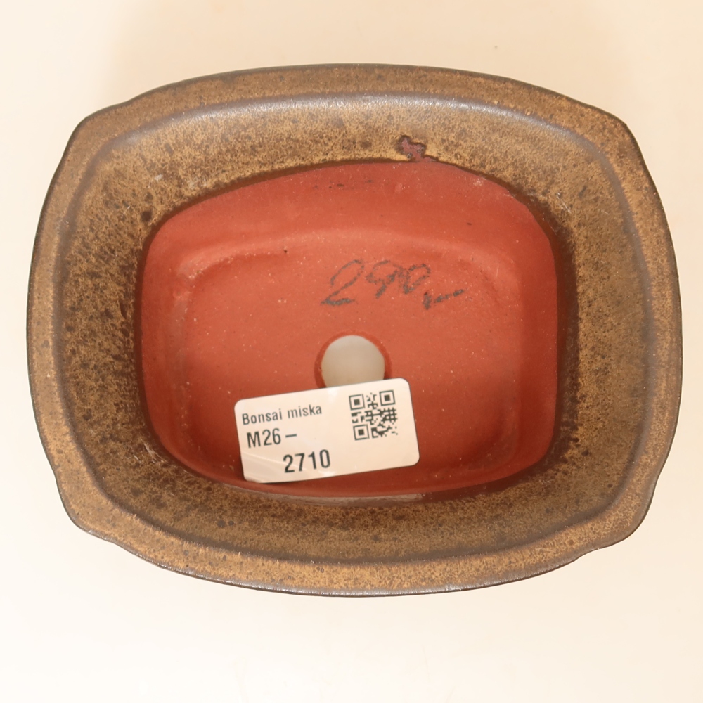 Bol en céramique  13 x 10,5 x 5,5 cm, couleur marron
