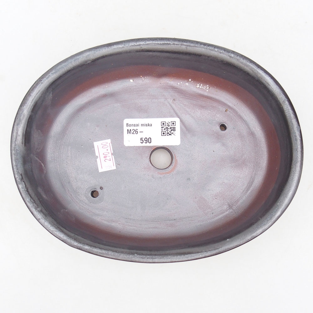 Bol à bonsaï en céramique 19 x 14 x 5 cm, couleur rouge