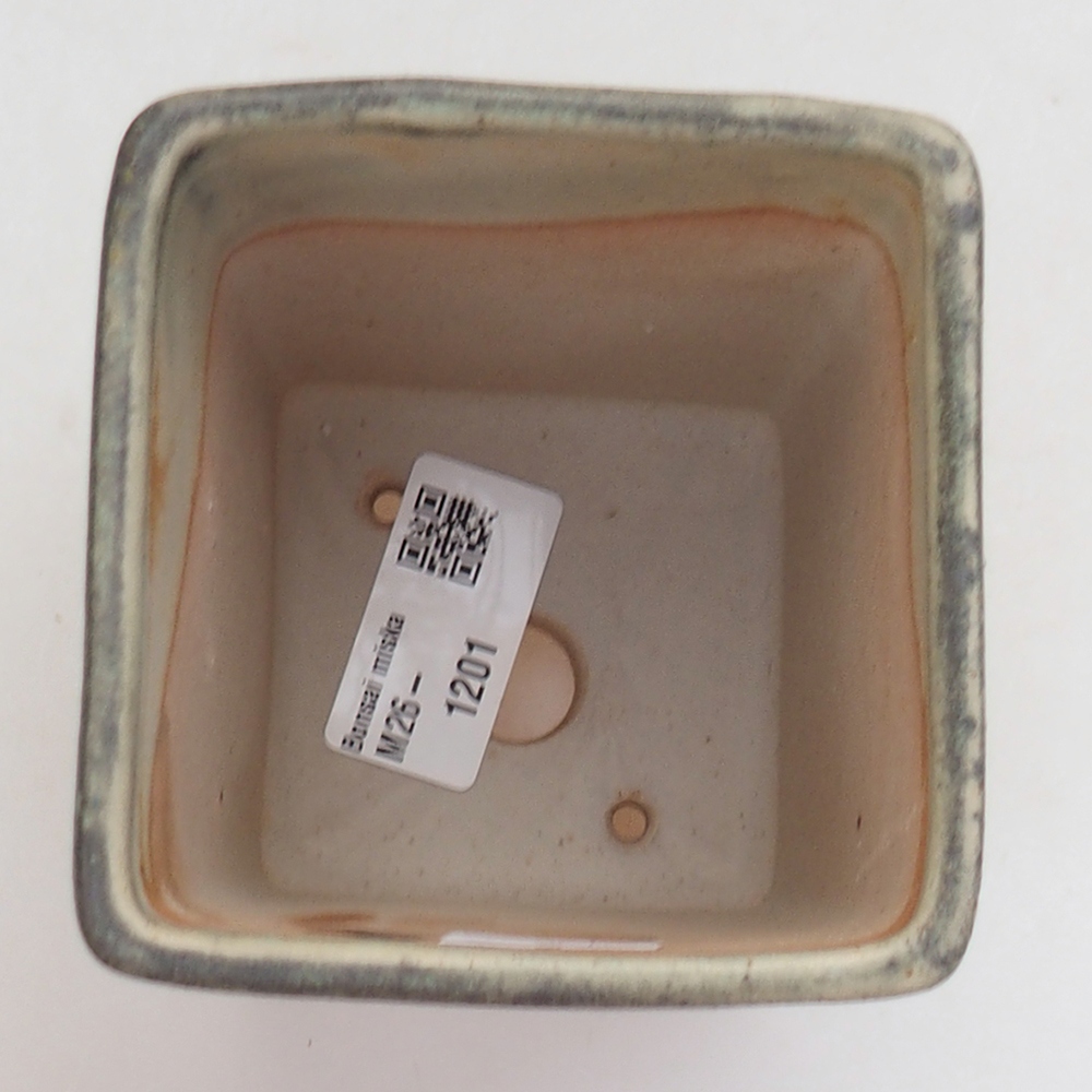Bol à bonsaï en céramique 8,5 x 8,5 x 11 cm, vert