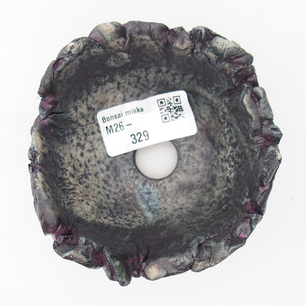 Coquille en céramique 9,5 x 9,5 x 5,5 cm , couleur violet