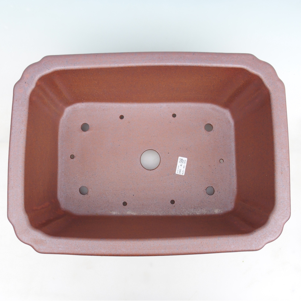 Bol bonsaï en céramique 51,5 x 37,5 x 20 cm , couleur métal - ENLEVEMENT PERSONNEL UNIQUEMENT ou transport sur palette