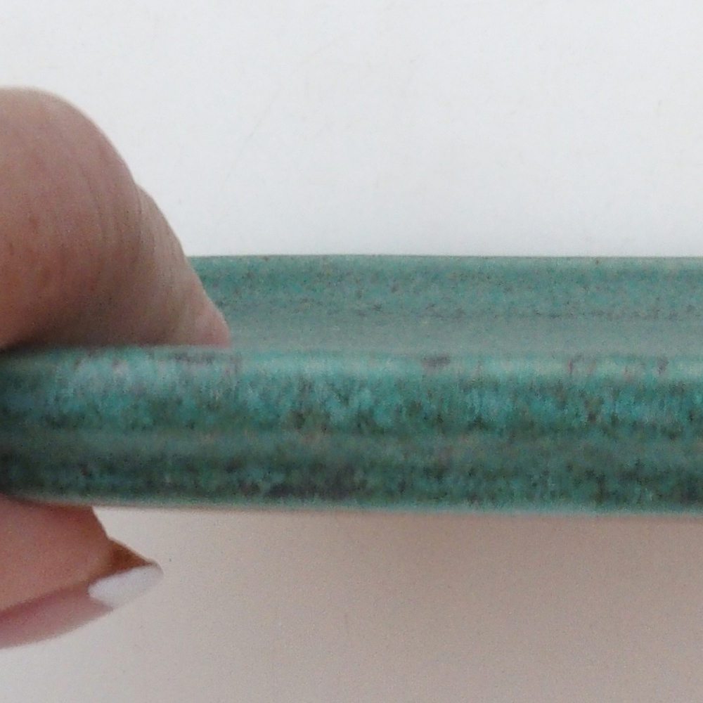 Soucoupe en céramique H37 - 14,5 x 13 x 1 cm - vert