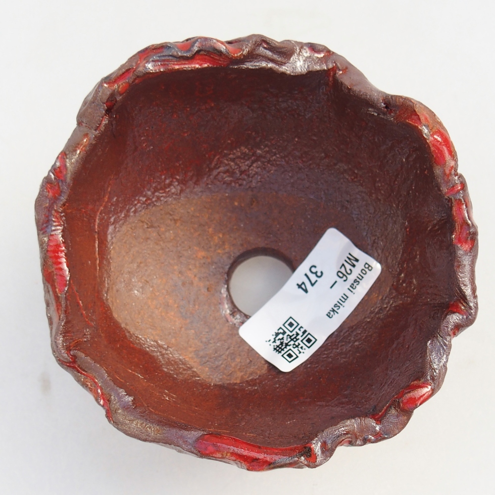 Coquille en céramique 10 x 10 x 8 cm , couleur marron