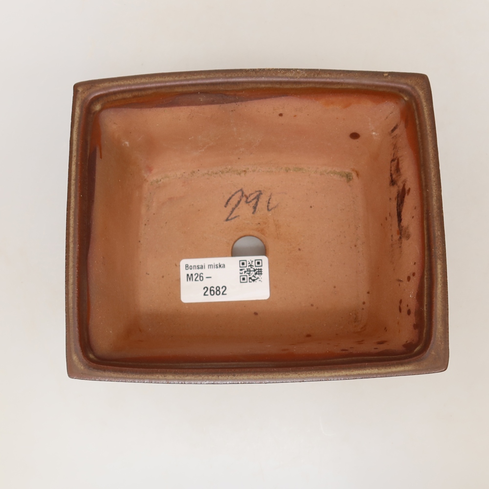 Bol en céramique  14,5 x 12,5 x 7 cm, couleur marron