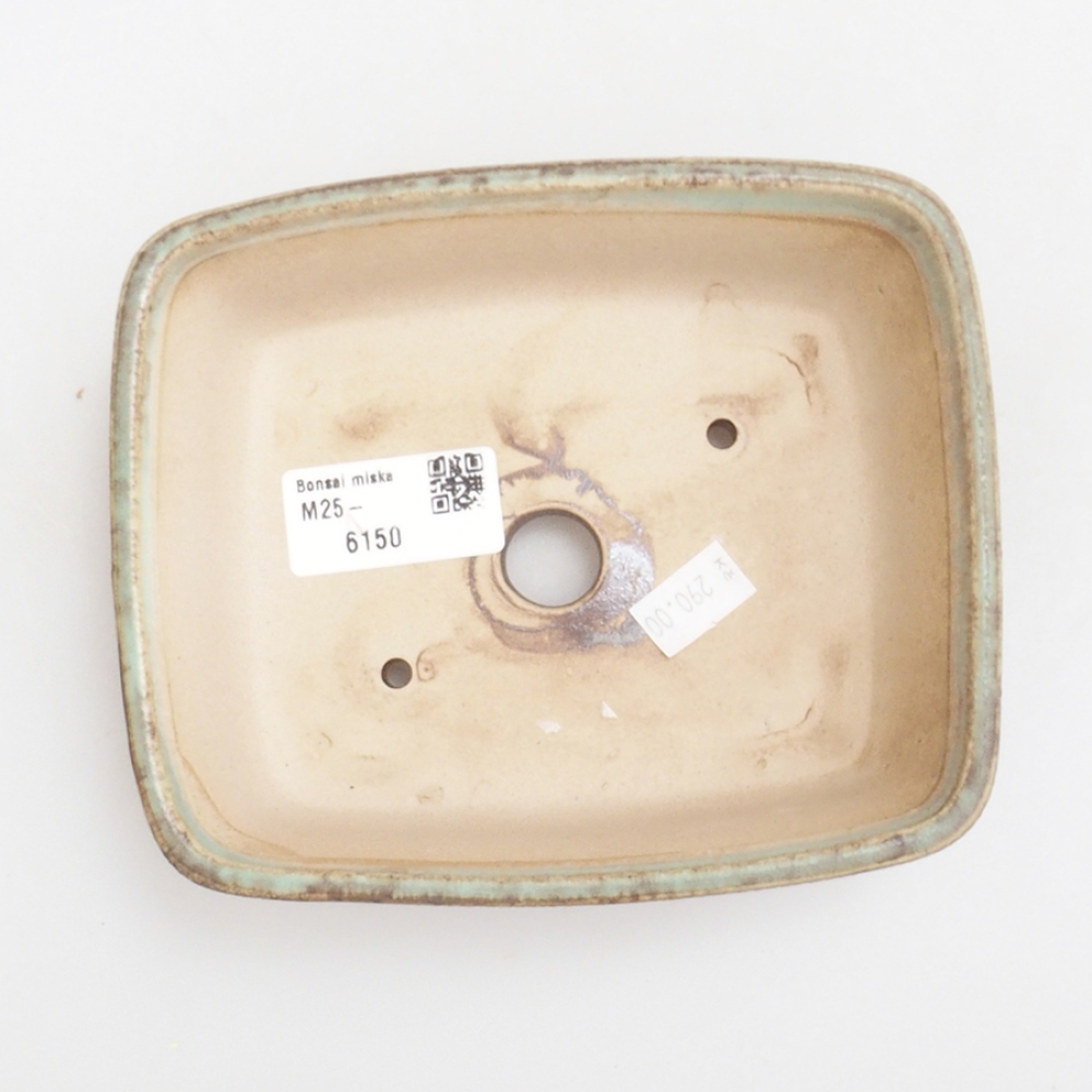 Bol à bonsaï en céramique 10 x 8,5 x 4 cm, brun