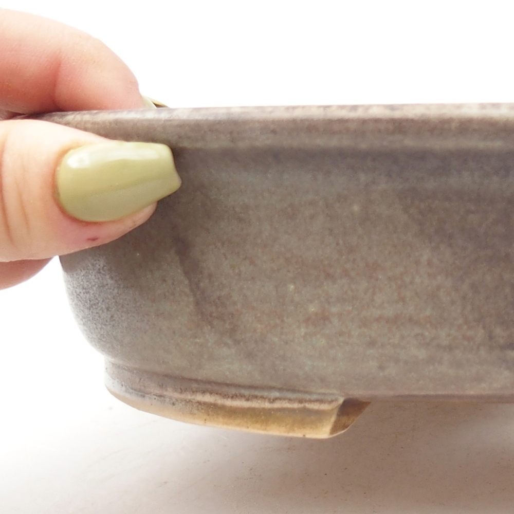 Bol à bonsaï en céramique 21 x 19 x 5 cm, vert