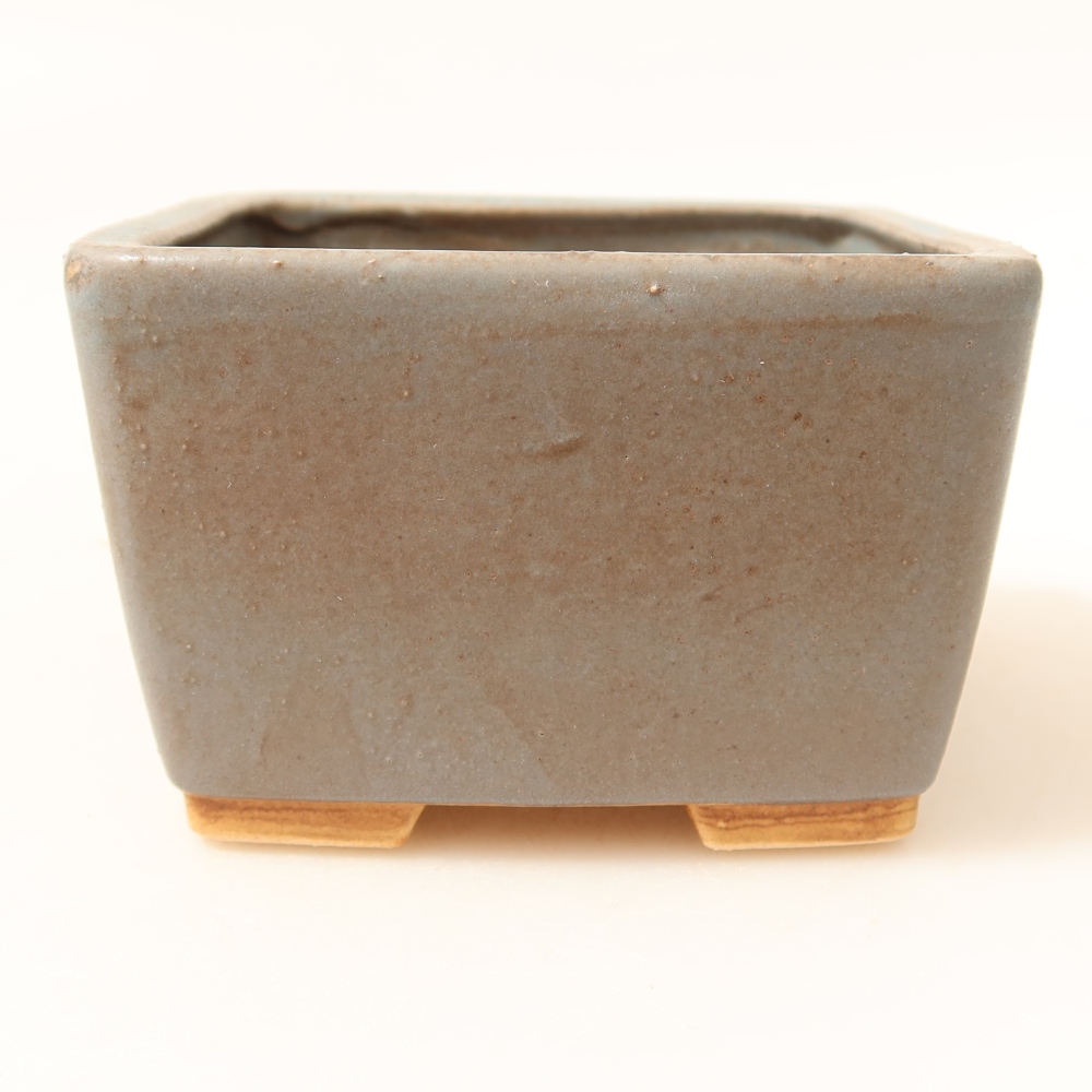Bol à bonsaï en céramique 8,5 x 8,5 x 5,5 cm, couleur bleu
