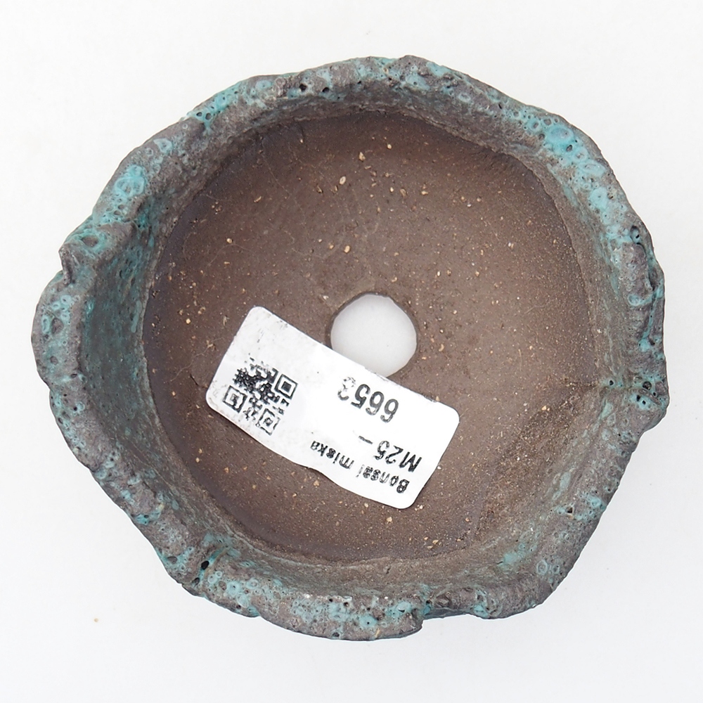 Coquille en céramique 9 x 8,5 x 4,5 cm , couleur bleu