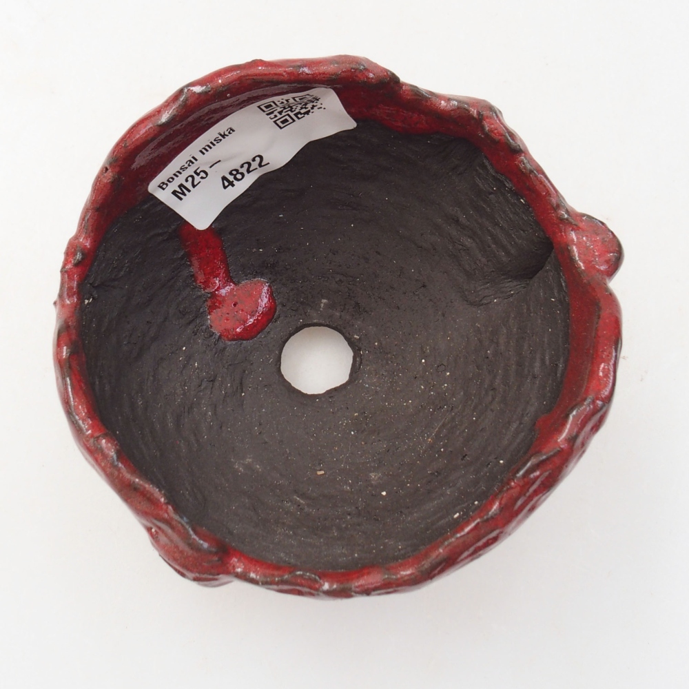 Coquille en céramique 8,5 x 8 x 6 cm , couleur rouge