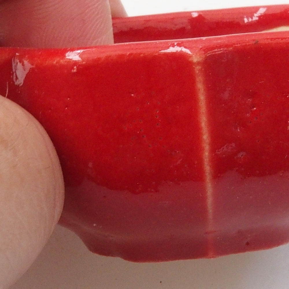 Mini bol bonsaï 6 x 5,5 x 2,5 cm, couleur rouge