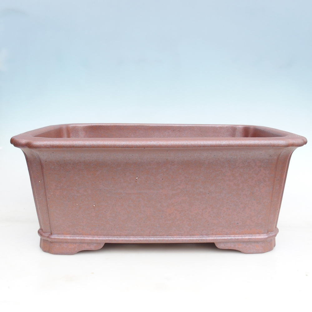 Bol bonsaï en céramique 51,5 x 37,5 x 20 cm , couleur métal - ENLEVEMENT PERSONNEL UNIQUEMENT ou transport sur palette