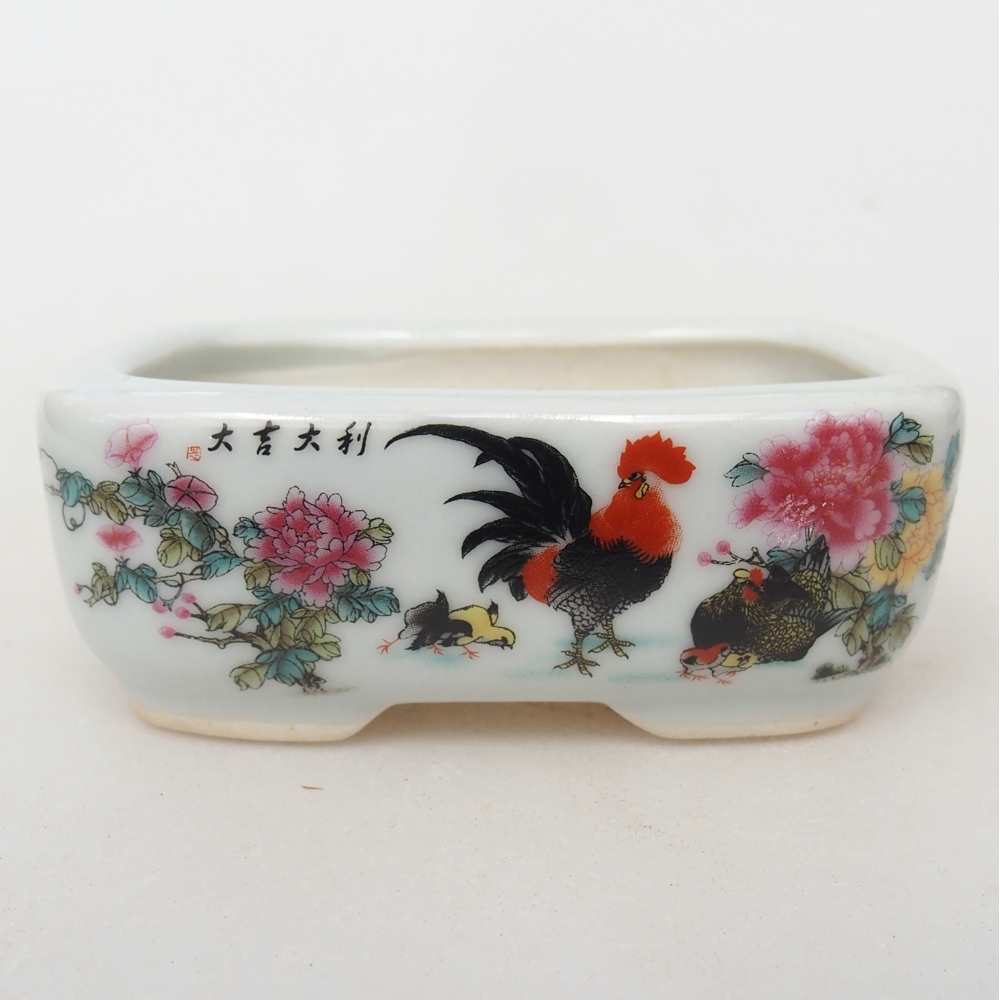 Mini bol bonsaï 8 x 6 x 3 cm, blanc