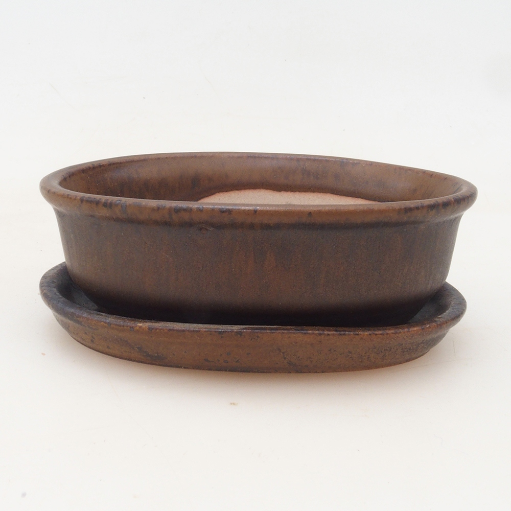 Bol Bonsaï + soucoupe H04 - 10,5x7,5x3 cm