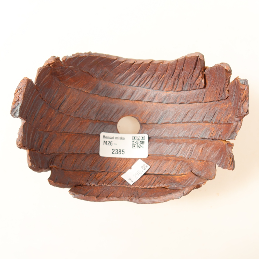 Coquille en céramique  14,5 x 11 x 11 cm , couleur marron