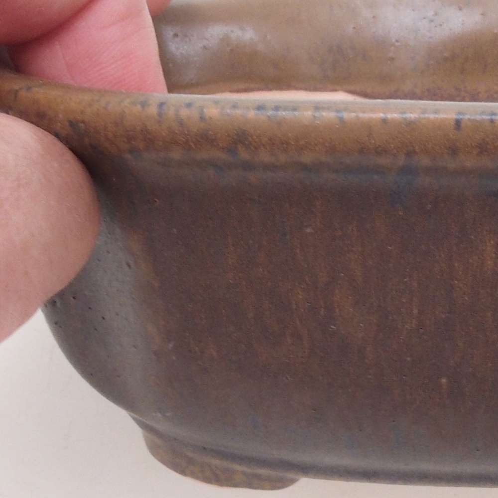 Bol à bonsaï H32 - 13 x 10 x 5,5 cm - brun