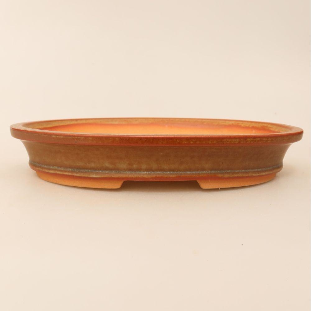 Bol en céramique  21 x 14,5 x 3,5 cm, couleur marron