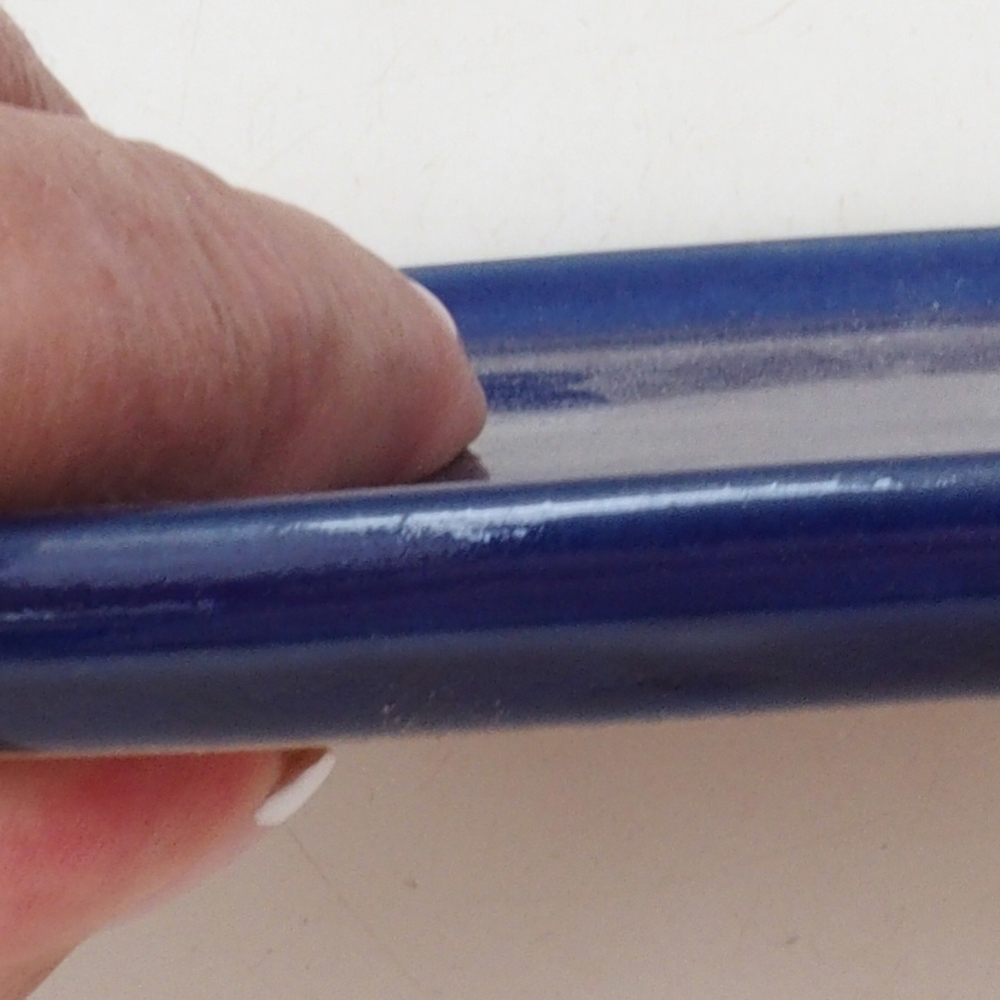 Bol en céramique H31 - 15 x 13 x 1 cm - bleu