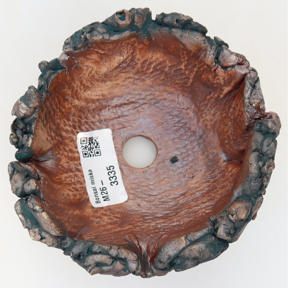 Coquille en céramique  11,5 x 11,5 x 8 cm, couleur verte