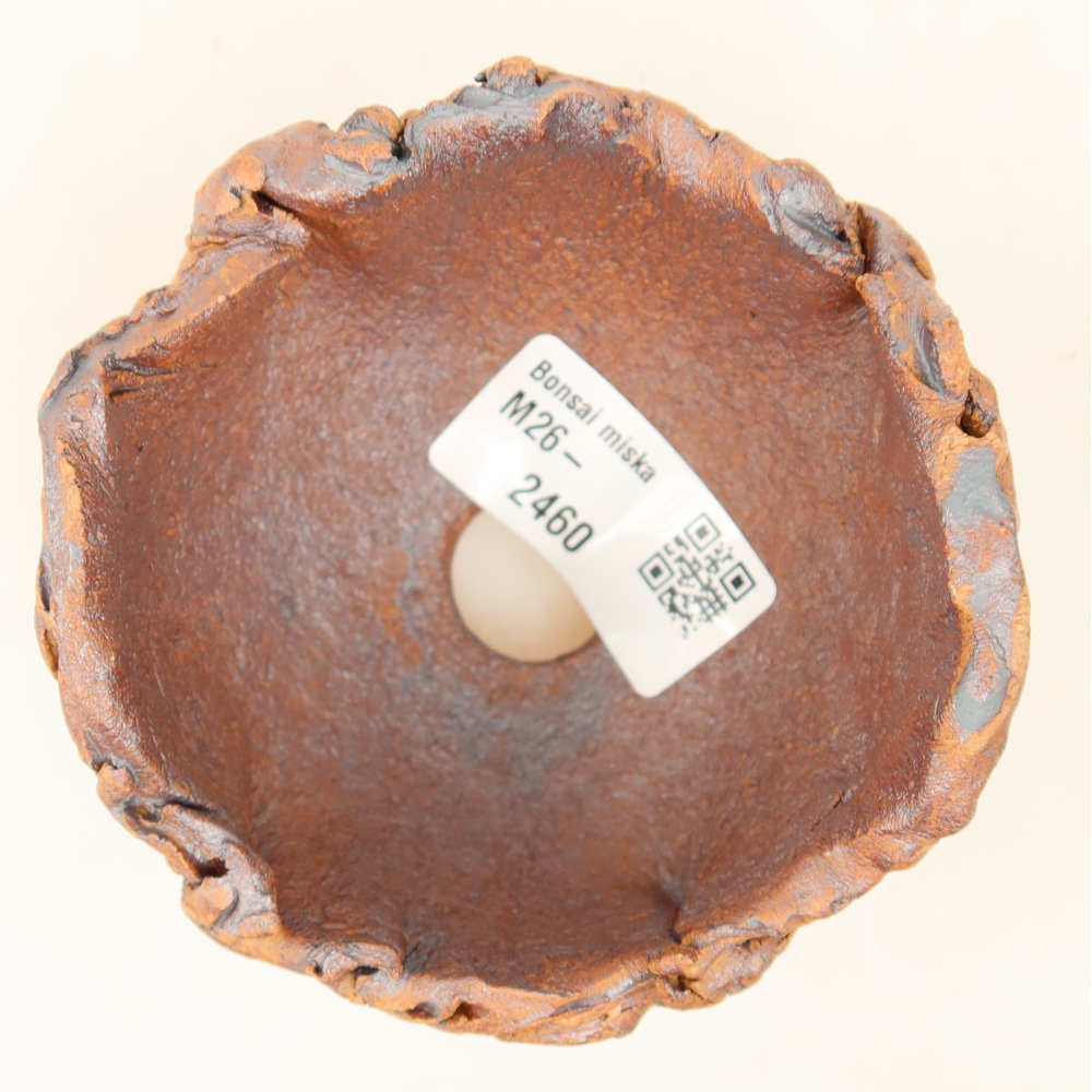 Coquille en céramique 9 x 8,5 x 6 cm , couleur marron