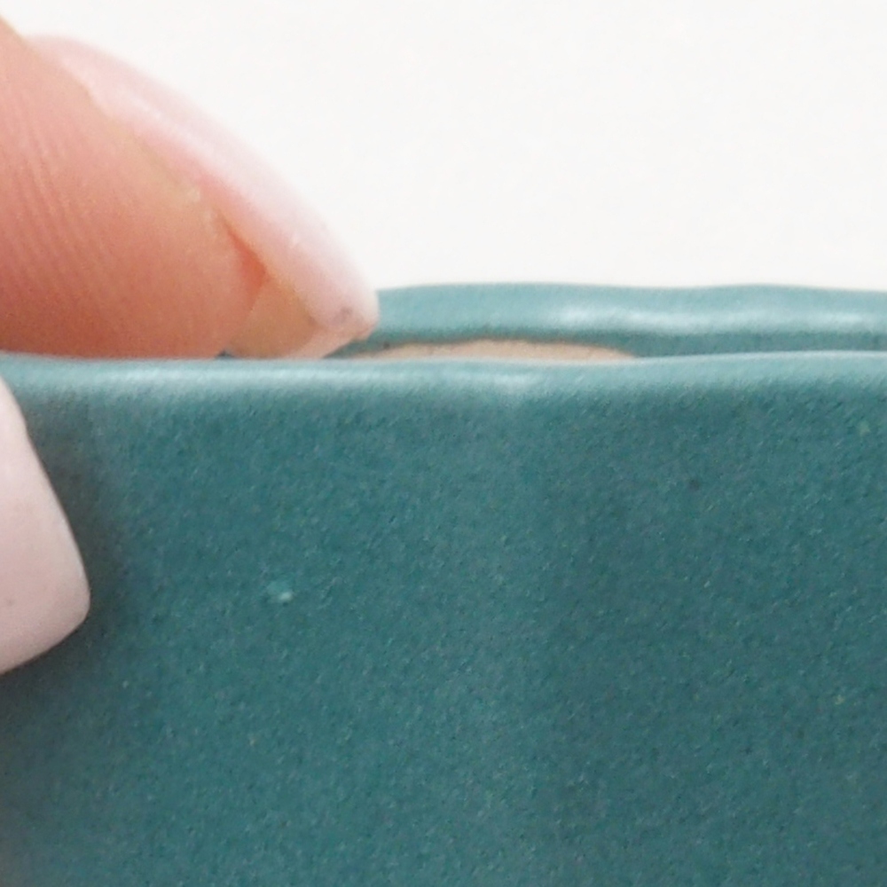 Bol à bonsaï en céramique 6,5 x 5,5 x 4 cm, couleur bleu