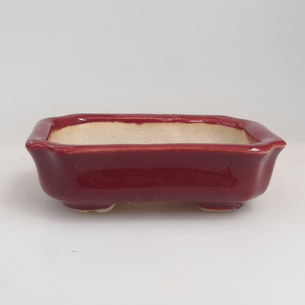 Mini bol bonsaï 5,5 x 3,5 x 1,5 cm, bordeaux