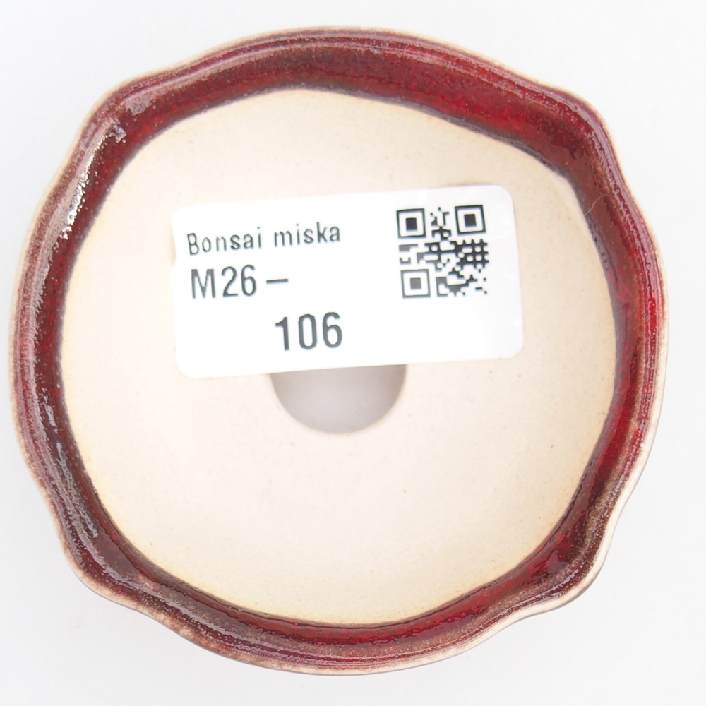 Mini bol bonsaï 6,5 x 6,5 x 3 cm, couleur rouge