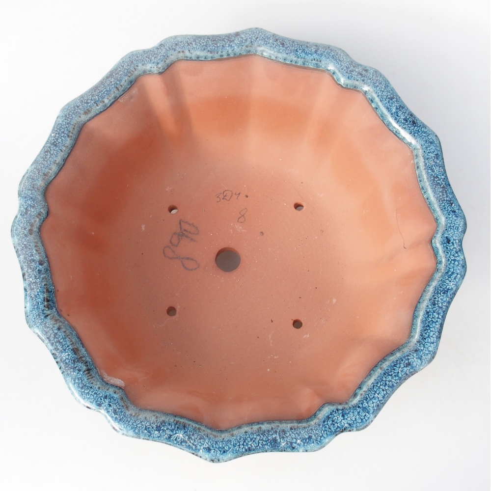 Bol 30,5 x 30,5 x 11,5 cm bleu-blanc