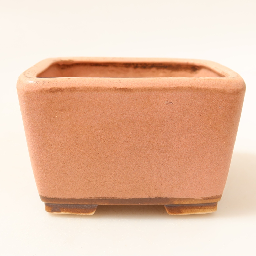 Bol à bonsaï en céramique 8,5 x 8,5 x 5,5 cm, rose