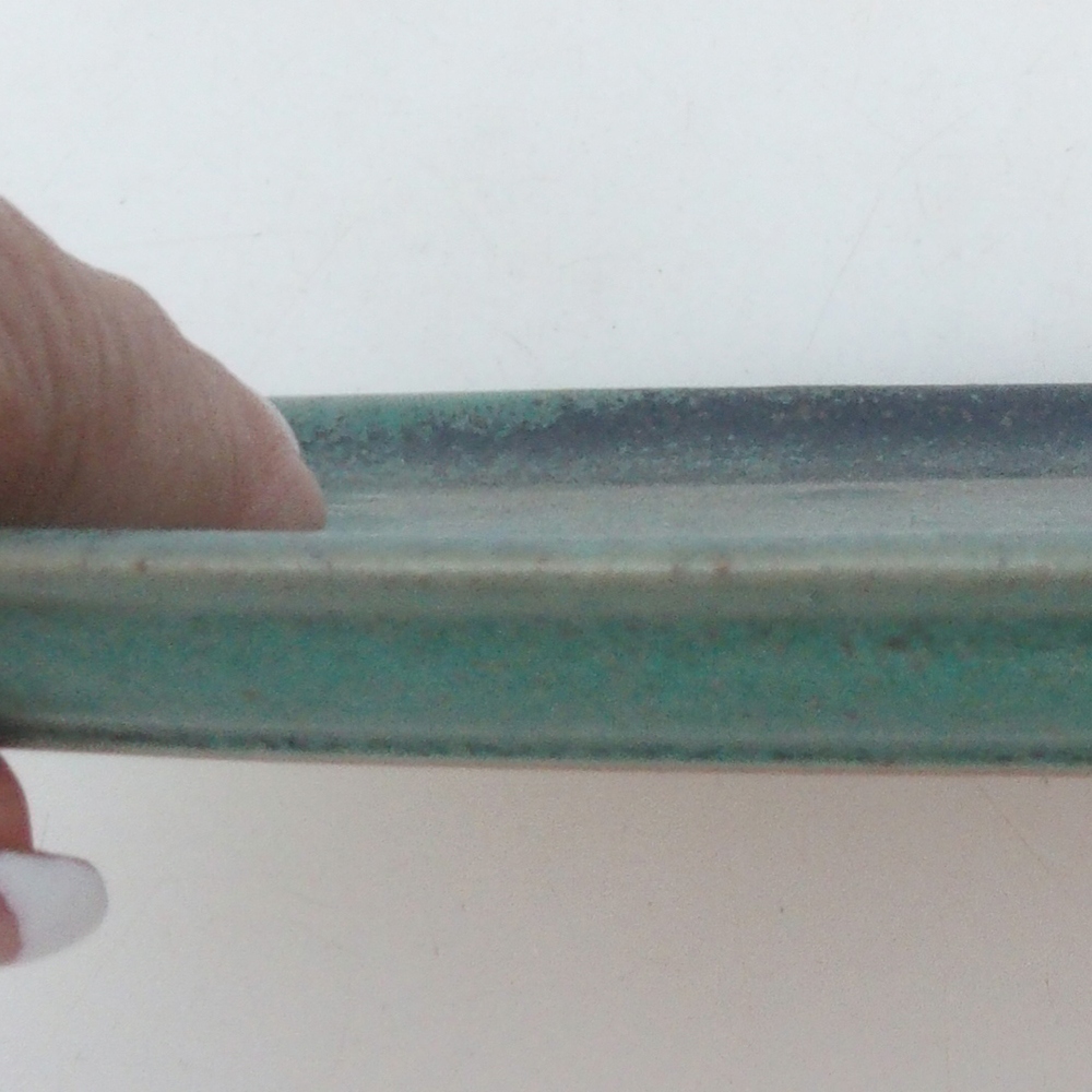 Bol en céramique H15 -25 x 15 x 1 cm - vert