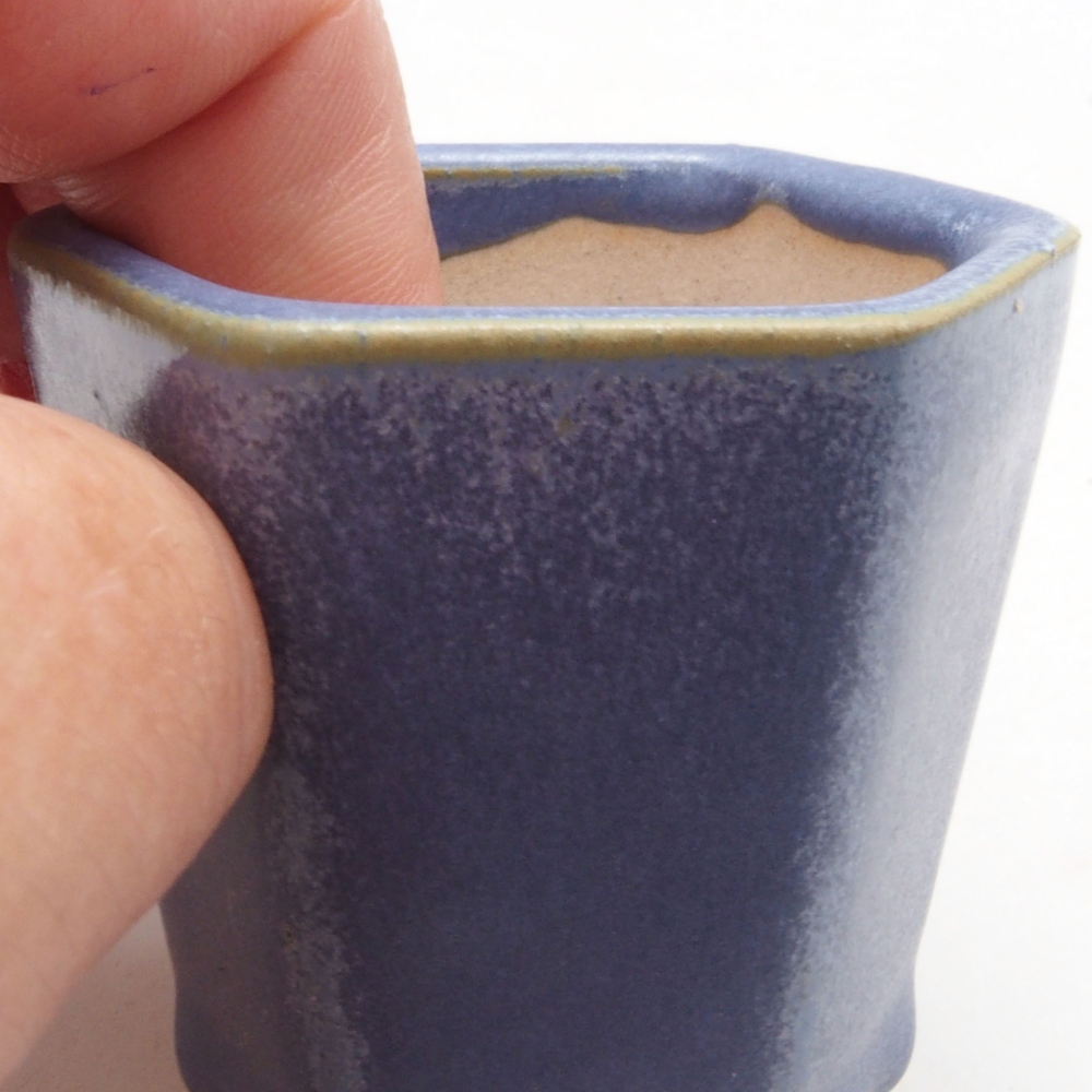 Mini bol bonsaï 5 x 4,5 x 5 cm, couleur bleu