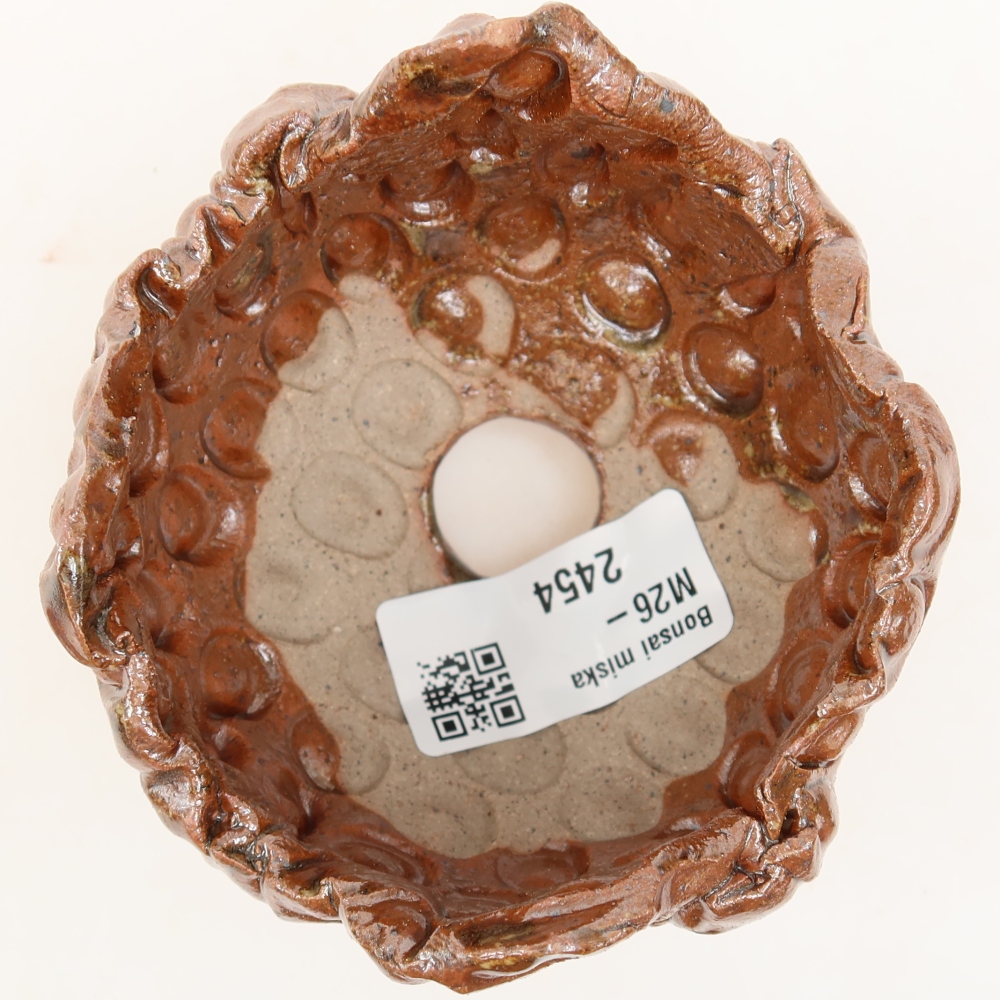 Coquille en céramique  8,5 x 8 x 6,5 cm, couleur marron