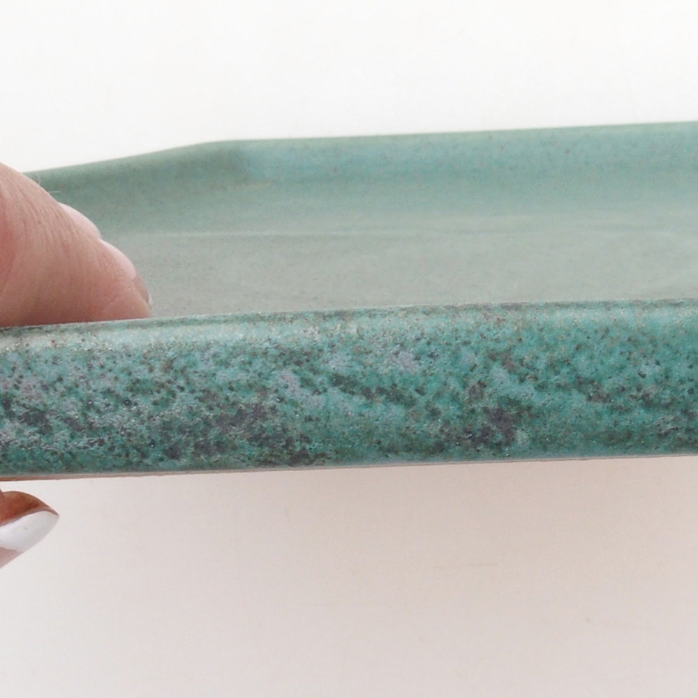 Soucoupe en céramique H53 - 18,5 x 17 x 1 cm - vert