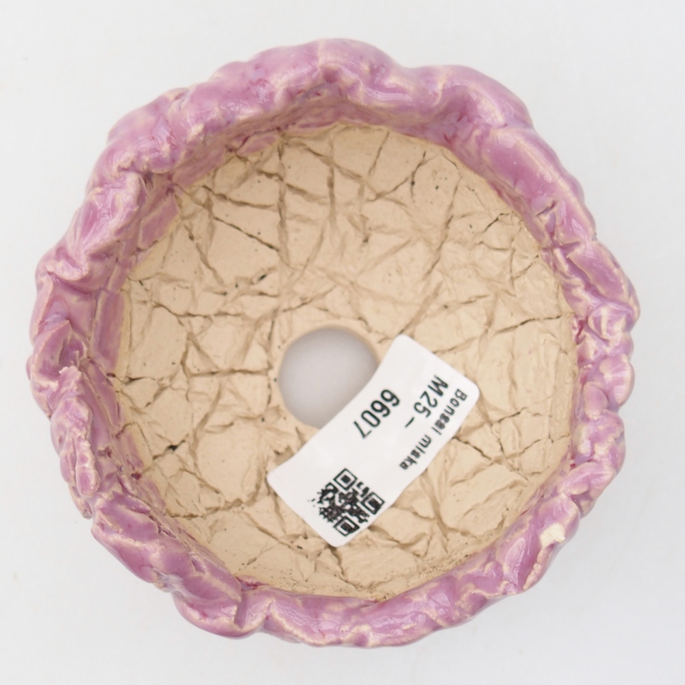 Coquille en céramique 9 x 9 x 6,5 cm , couleur violet