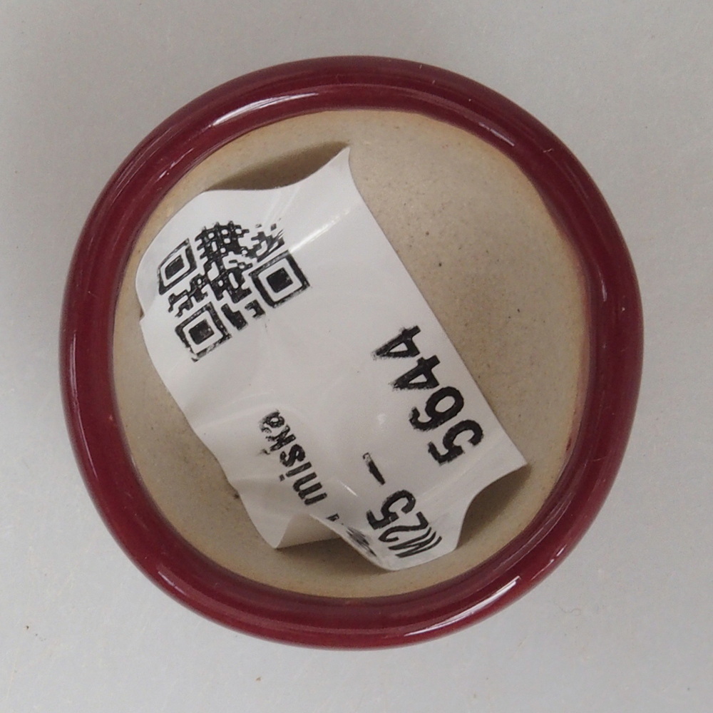 Mini bol bonsaï 3,5 x 3,5 x 2 cm, bordeaux