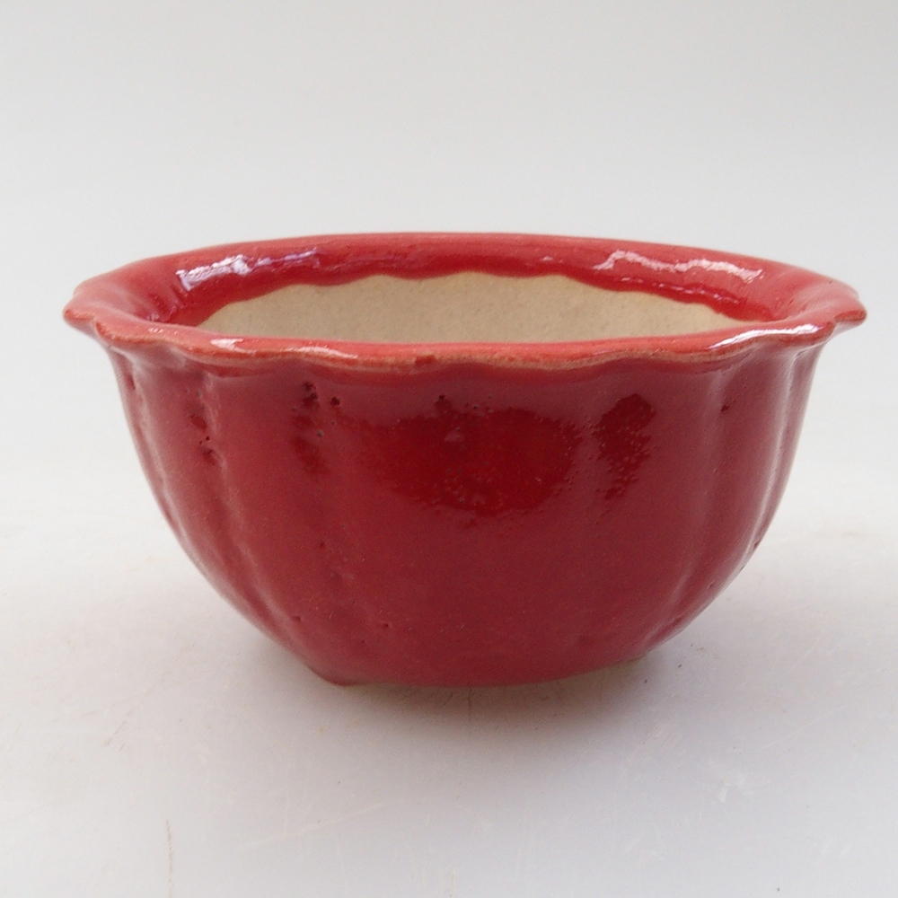 Mini bol bonsaï 7 x 7 x 3,5 cm, couleur rouge