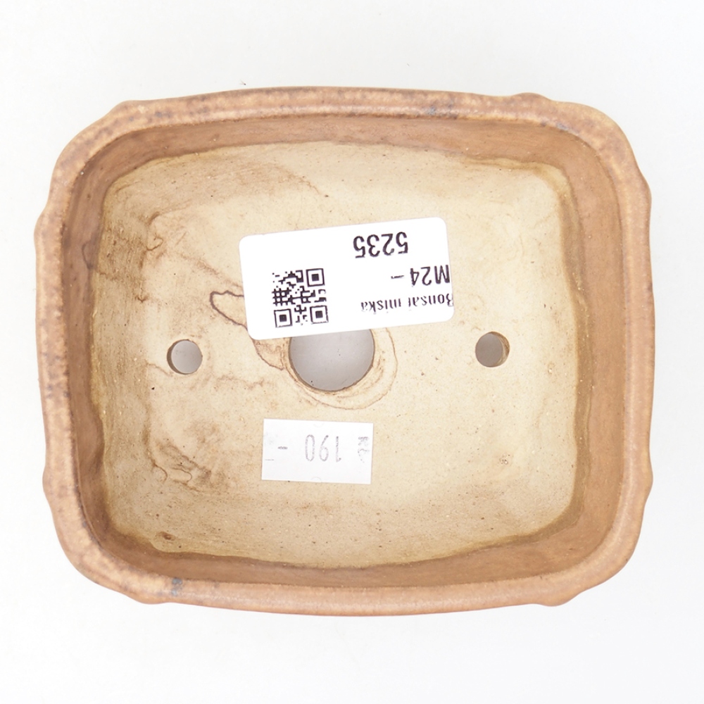 Bol à bonsaï en céramique 10,5 x 8,5 x 4 cm, rose