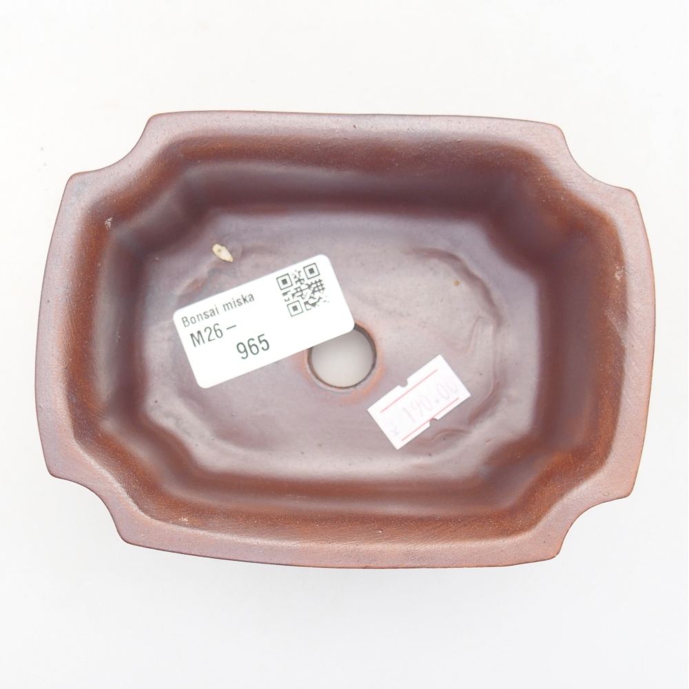 Bol à bonsaï en céramique 12 x 9 x 5 cm, couleur métal