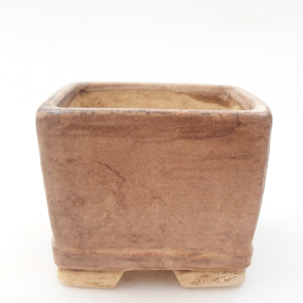 Bol à bonsaï en céramique 6 x 6 x 4,5 cm, rose