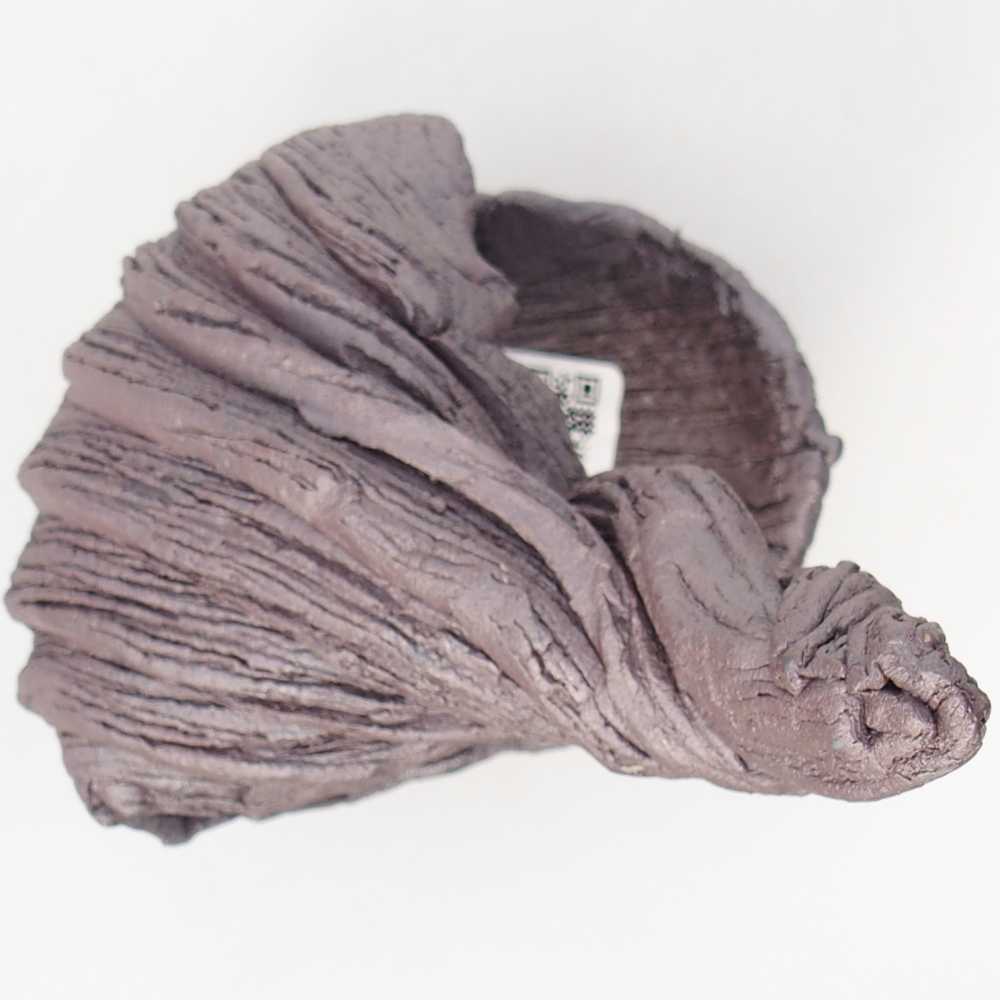 Coquille en céramique 10 x 8,5 x 12,5 cm , couleur métallique