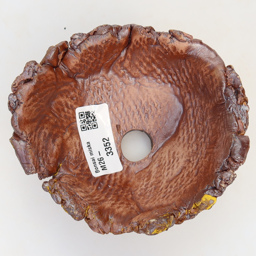 Coquille en céramique  11,5 x 11 x 6 cm, couleur jaune