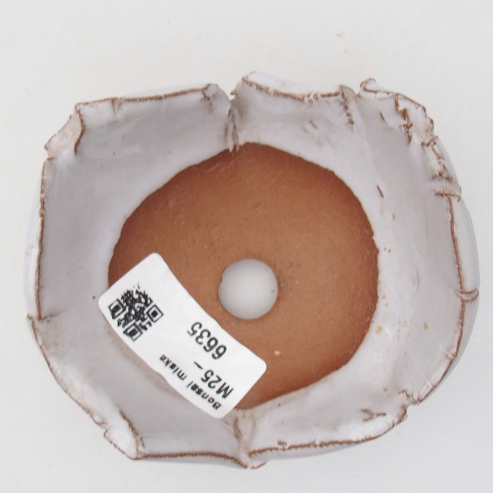 Coquille en céramique 9 x 8 x 5 cm , couleur blanche