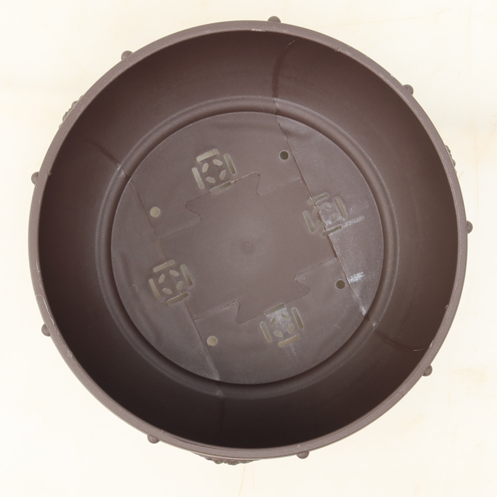 Pot à bonsaï en plastique MP-26 marron - 20 x 20 x 9 cm