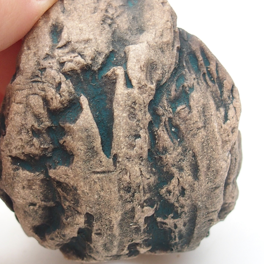 Coquille en céramique 6,5 x 5,5 x 6 cm , couleur verte