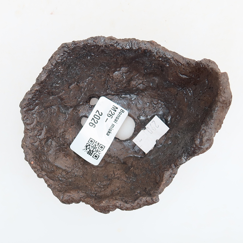 Coquille en céramique 9,5 x 8,5 x 8 cm, couleur marron