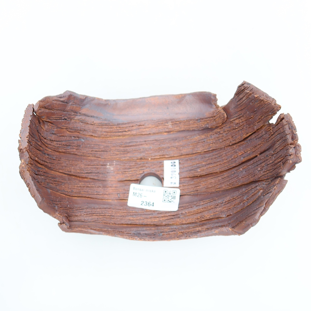 Coquille en céramique  17 x 11,5 x 11,5 cm, couleur marron